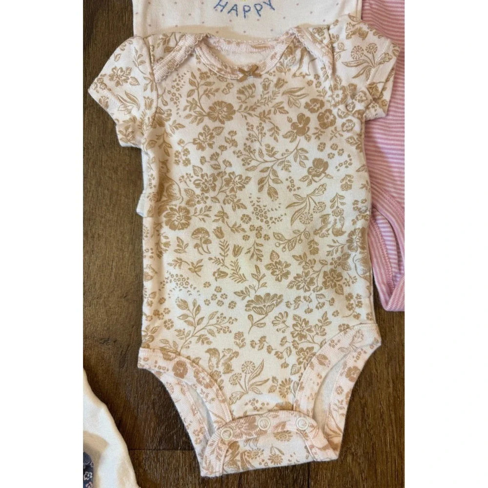 Carters Baby Girl 3 Months Shirts Bodysuits Clothes Short Sleeve Tees Bundle Lot